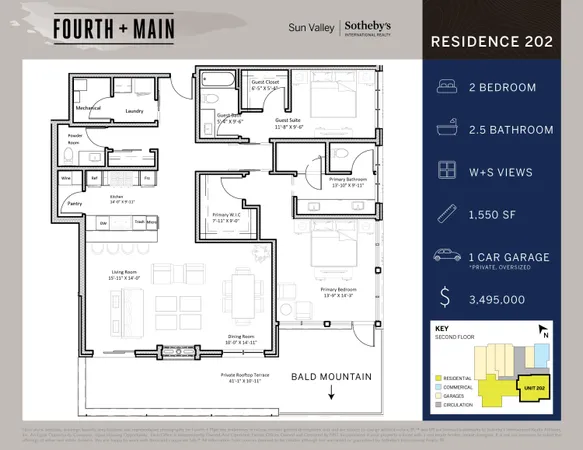 $3,495,000 | Tbd North Main Street, Unit 202, Ketchum, ID 83340