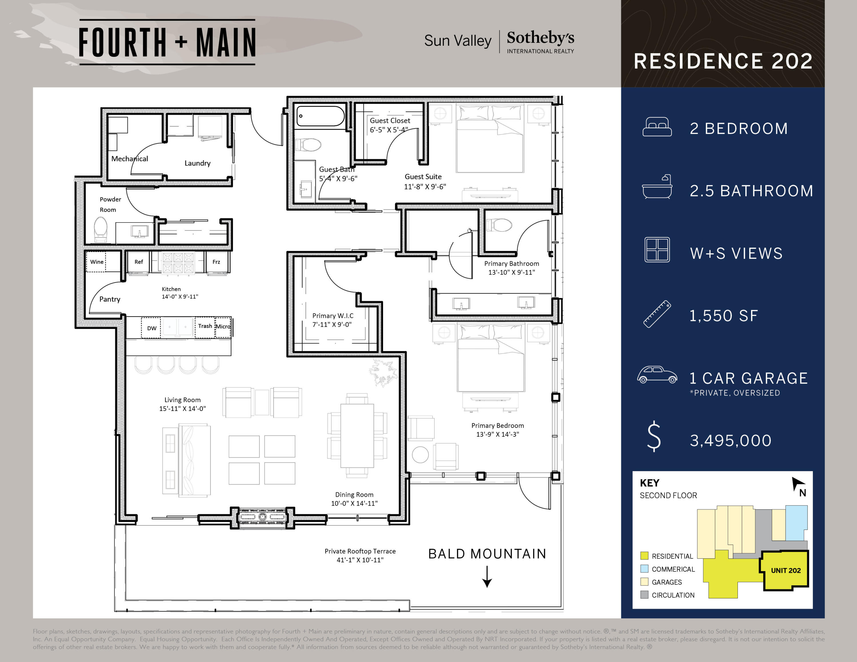 Tbd North Main Street, Unit 202 Ketchum, ID 83340 - Photo 12 of 13 Fourth + Main Residence 202 Floor Plan