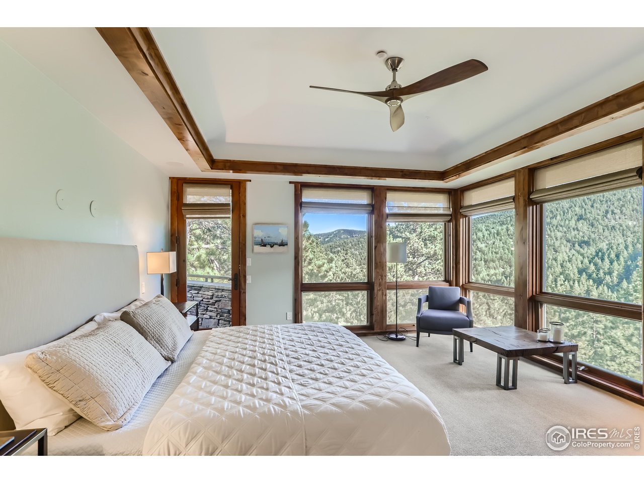 2307 Magnolia Road Nederland, CO 80466 - Photo 12 of 40 a bedroom with a bed and a large window