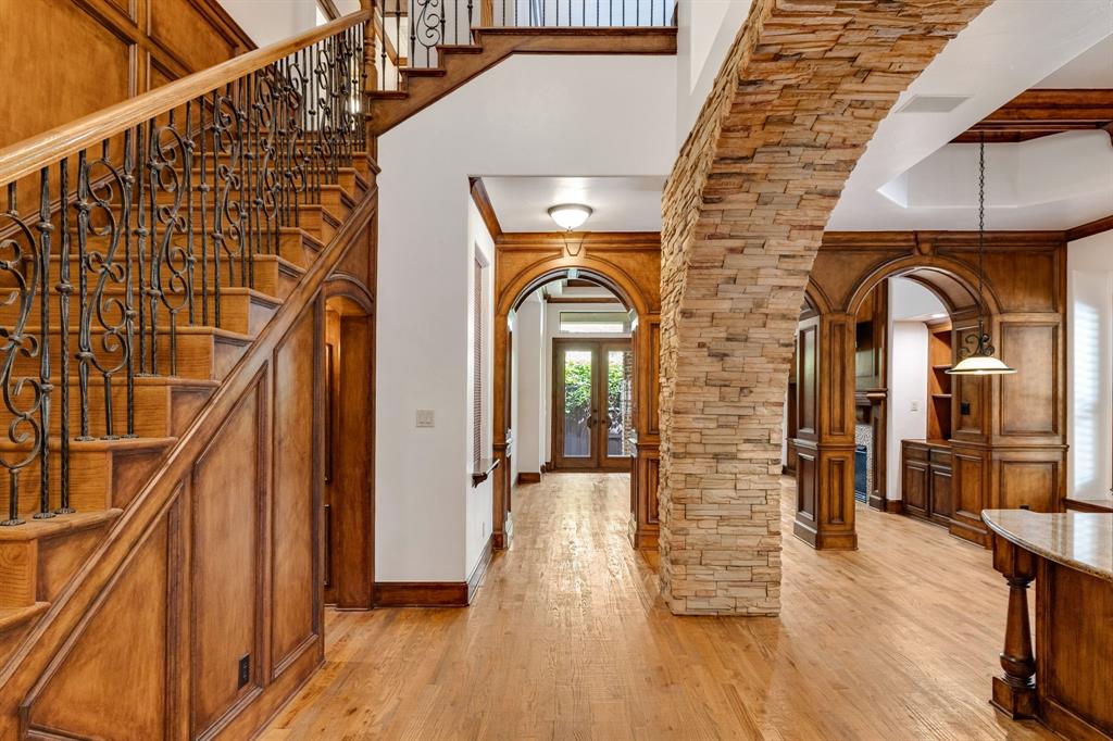 18231 Brighton Green Dallas, TX 75252 - Photo 6 of 36 a view of gallery with wooden floor