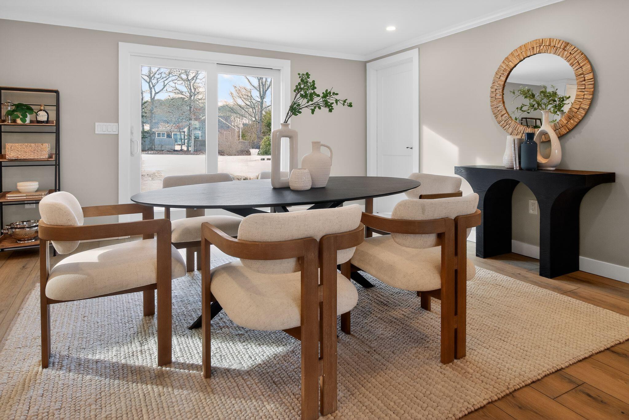 53 Eel River Road East Falmouth, MA 02536 - Photo 30 of 42 a view of a dining room with furniture window and outside view