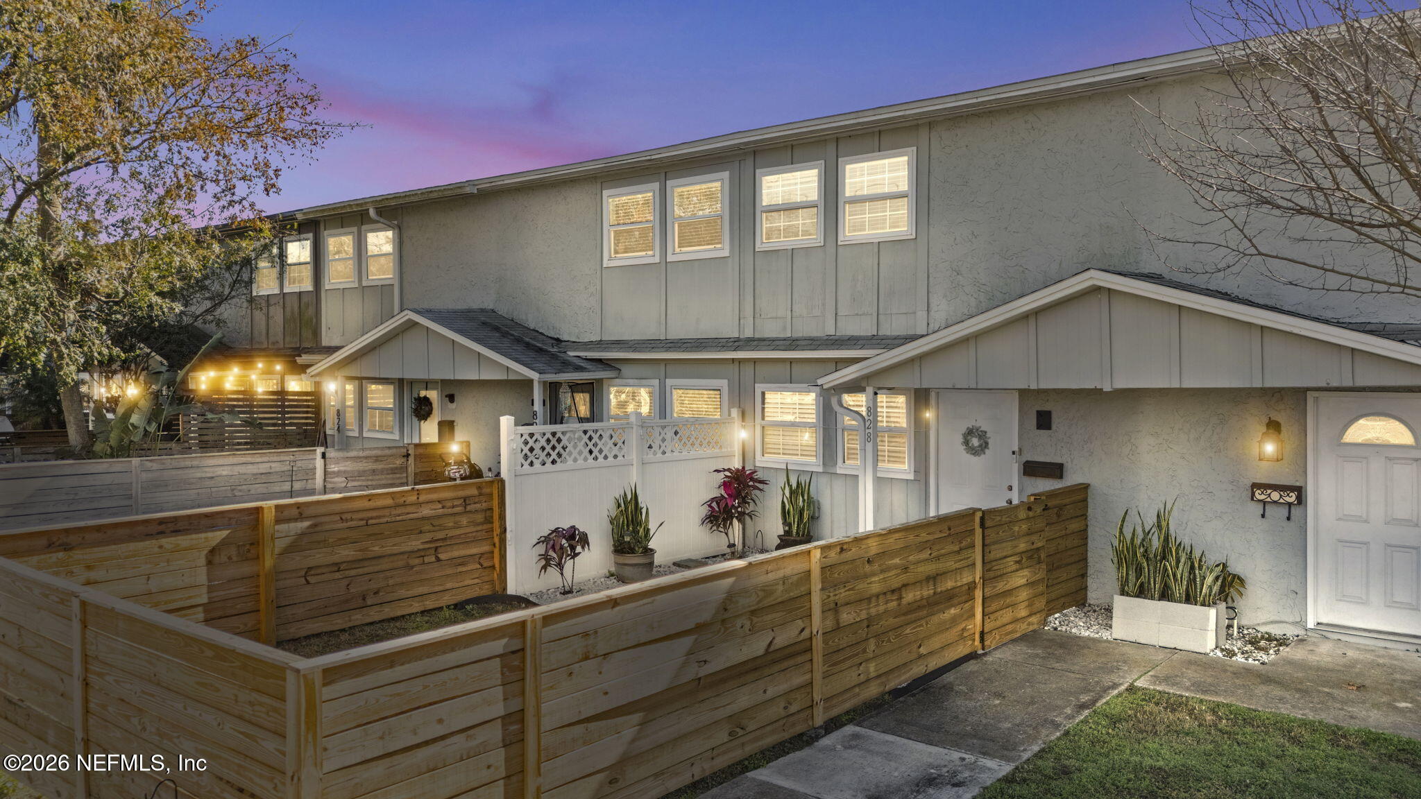 828 Cavalla Road Atlantic Beach, FL 32233 - Photo 2 of 26 Front View Twilight