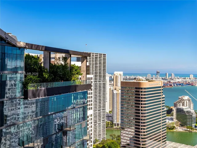 a view of a city with tall buildings