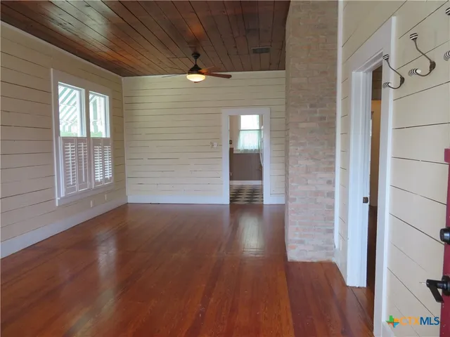 wooden floor in an empty room