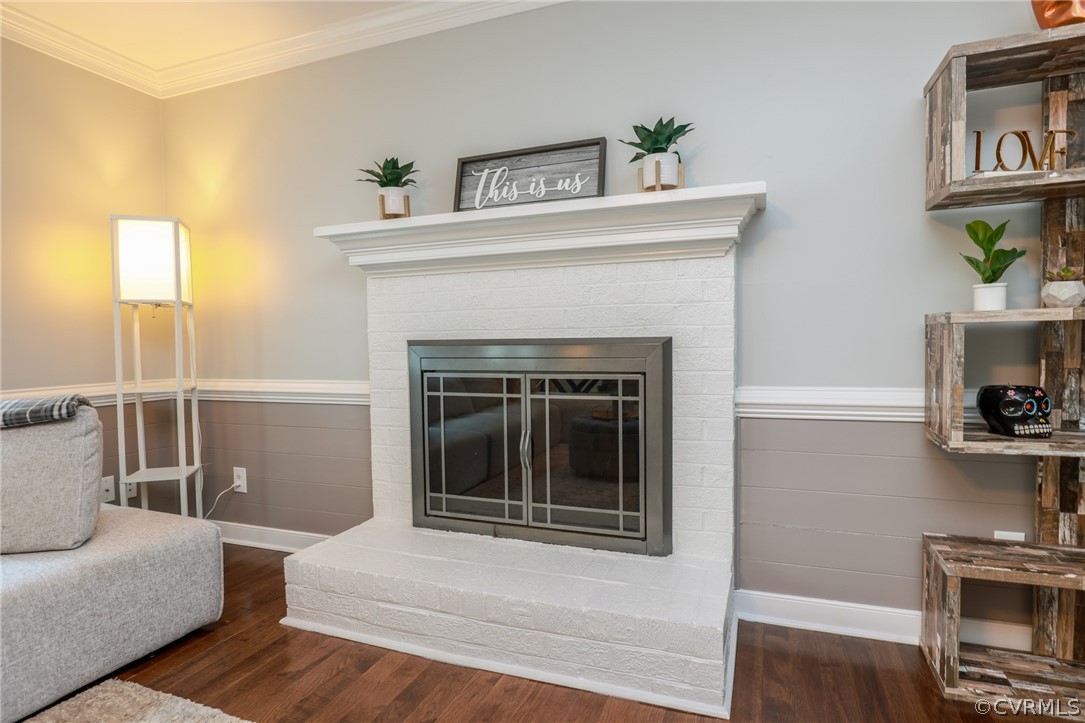 5219 Rock Harbour Road Midlothian, VA 23112 - Photo 12 of 50 a living room with furniture and a fireplace