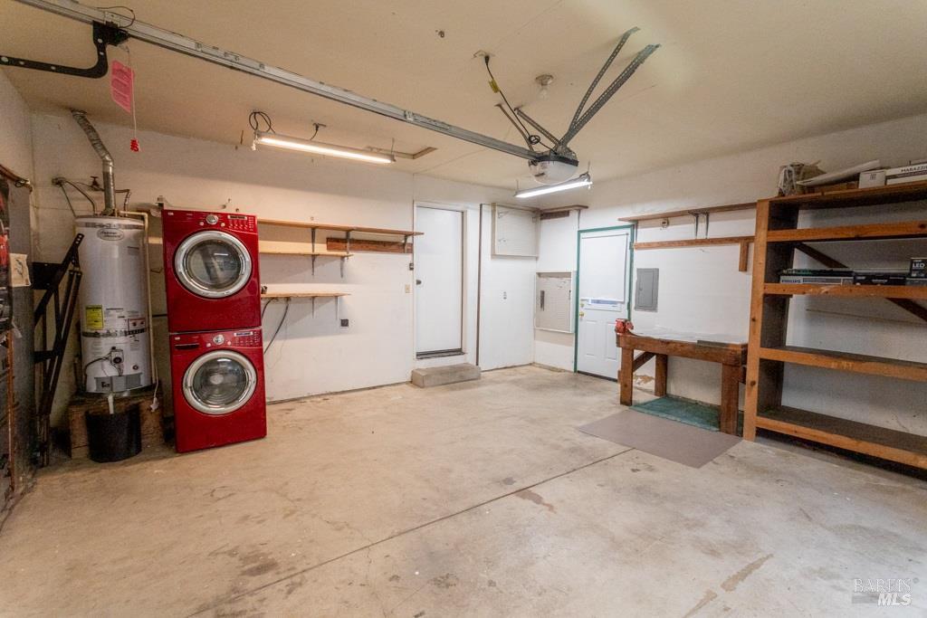 424 B Mason Street Healdsburg, CA 95448 - Photo 26 of 27 a view of storage and utility room with washer and dryer