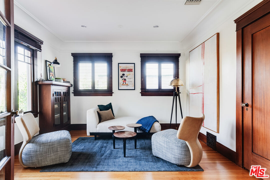 5850 Foothill Drive Los Angeles, CA 90068 - Photo 17 of 33 a living room with furniture fireplace and a window
