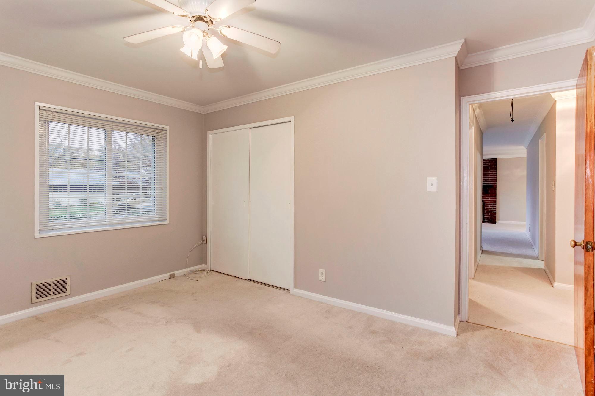 4024 Gallows Road Annandale, VA 22003 - Photo 11 of 22 Bedroom w/ New Carpet, Crown Molding & paint