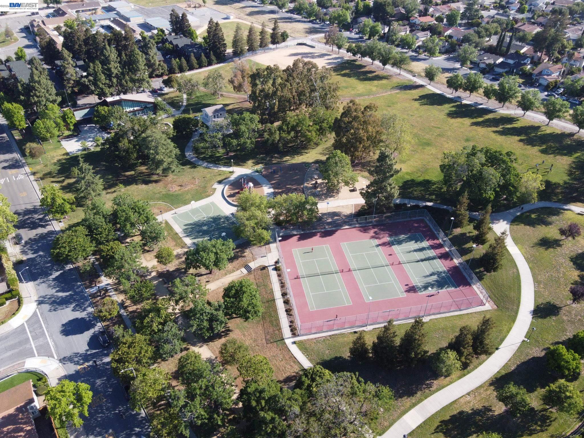 304 Hackamore Lane Fremont, CA 94539 - Photo 37 of 45 an aerial view of residential houses with outdoor space