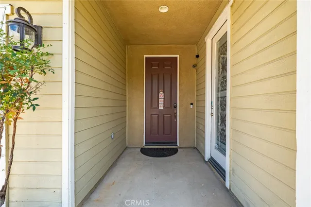 a view of front door of house