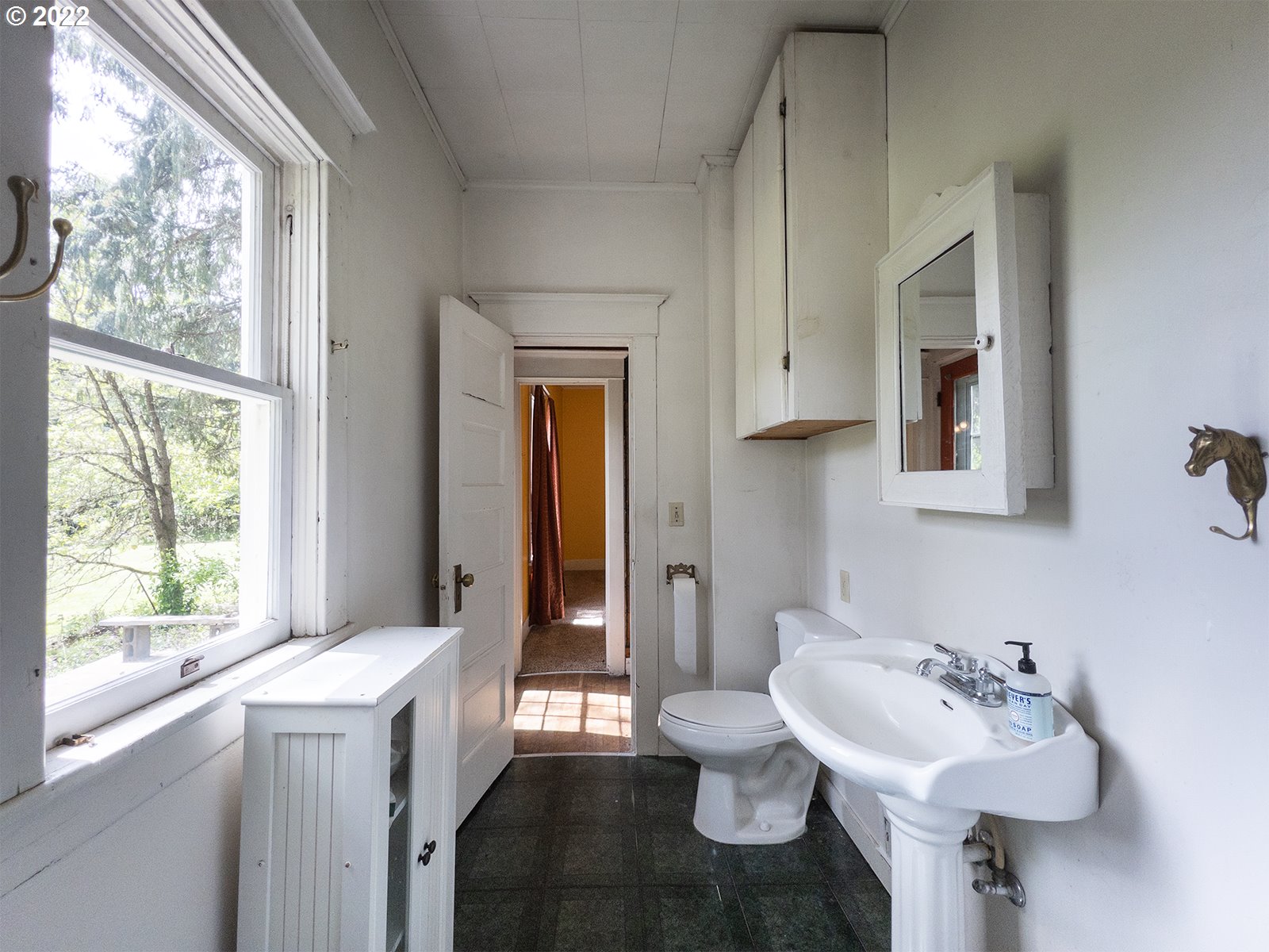 54647 Southwest Patton Valley Road Gaston, OR 97119 - Photo 13 of 29 a bathroom with a sink and a mirror