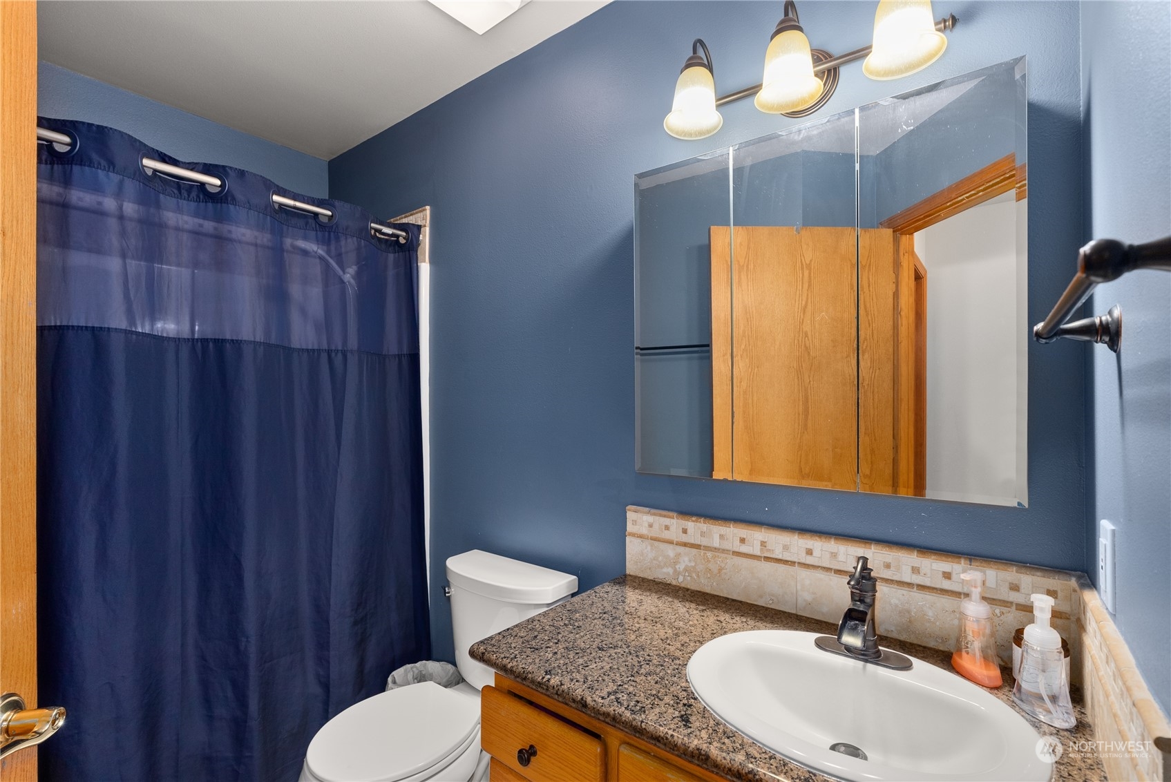 169 Conradi Road Winlock, WA 98596 - Photo 20 of 38 a bathroom with a sink vanity mirror and toilet