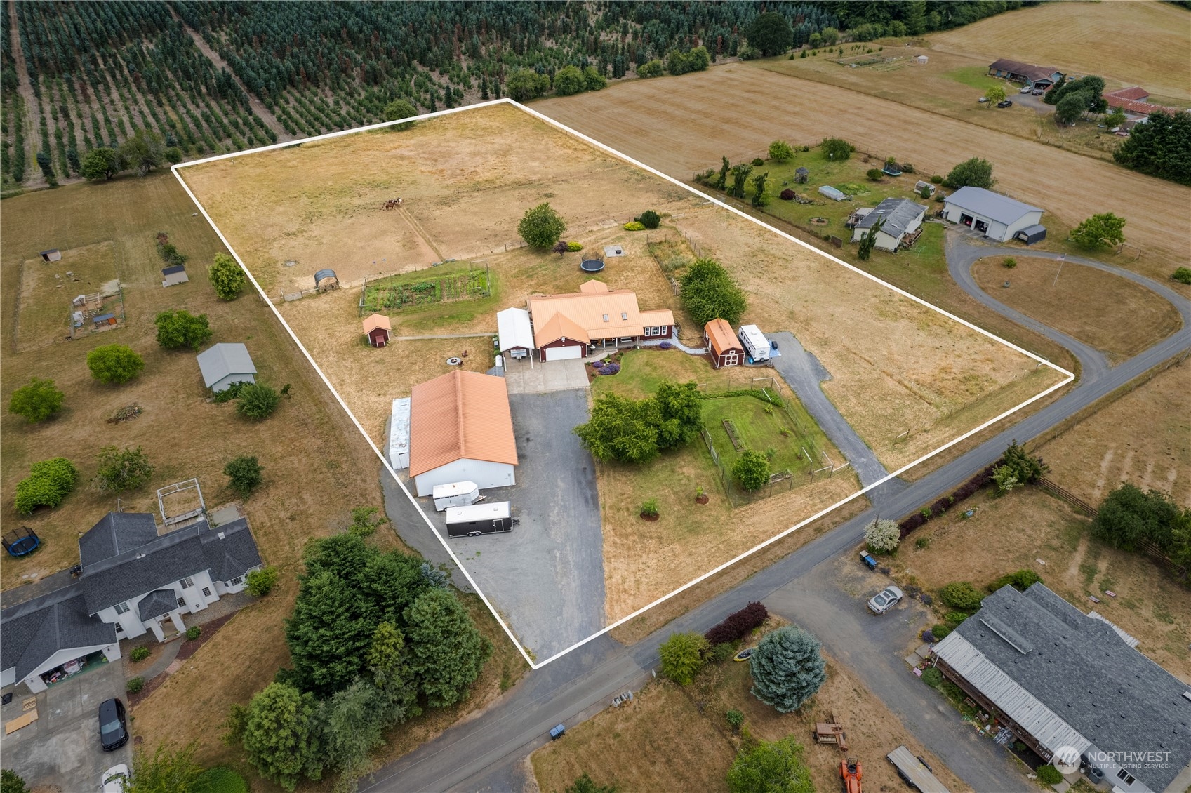 169 Conradi Road Winlock, WA 98596 - Photo 2 of 38 an aerial view of a residential houses with outdoor space