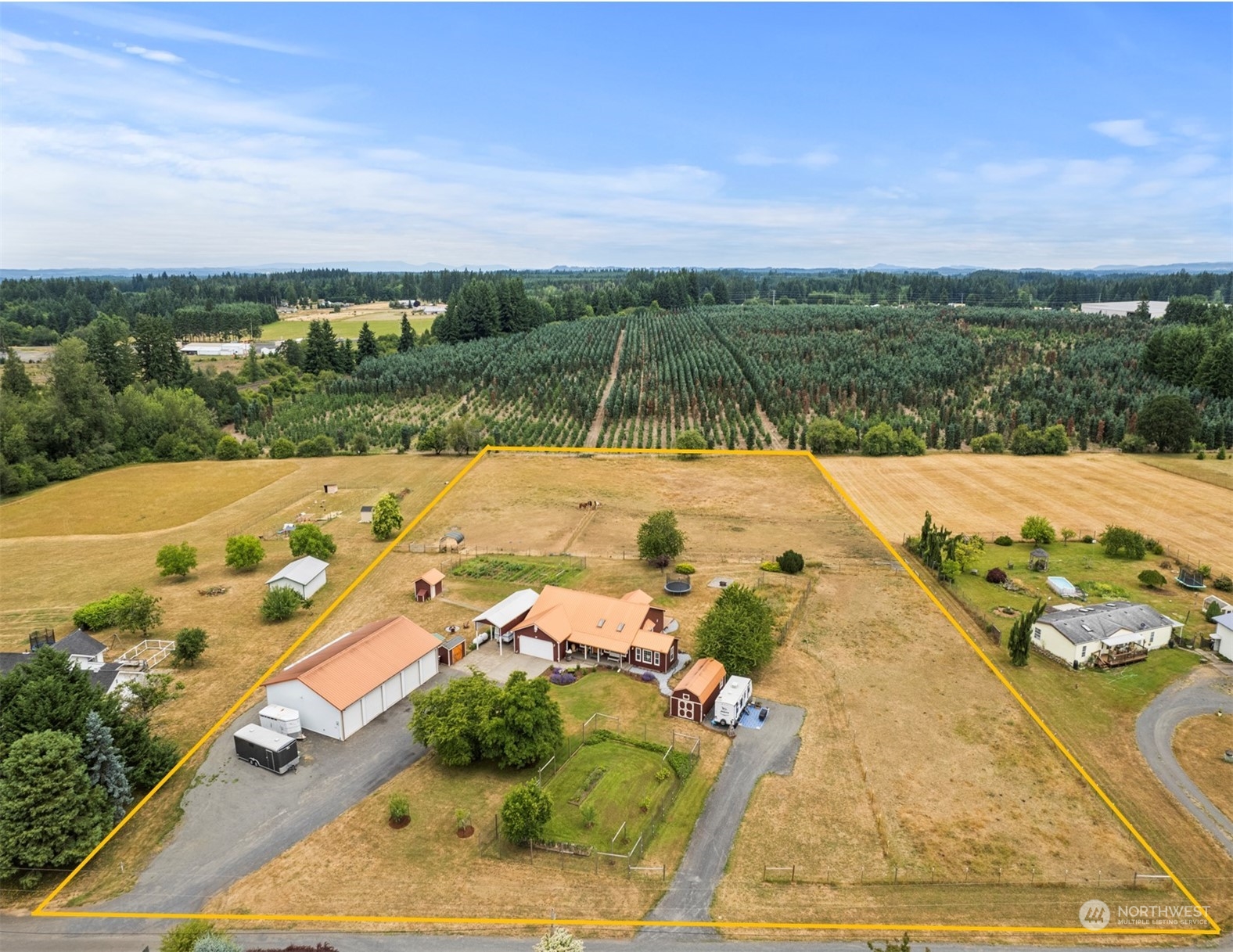 169 Conradi Road Winlock, WA 98596 - Photo 32 of 38 a view of a backyard of the house