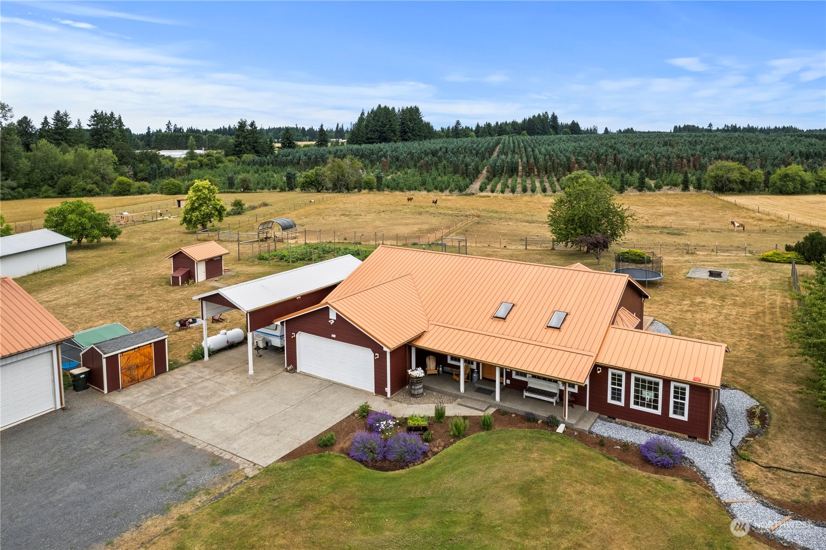 169 Conradi Road Winlock, WA 98596 - Photo 36 of 38 an aerial view of a house with lake view