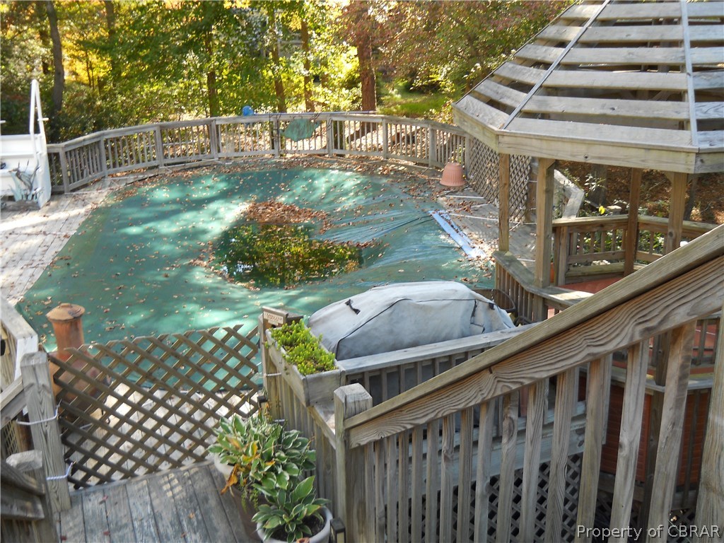 820 Peach Point Road Mathews, VA 23109 - Photo 20 of 22 View of pool and new hot tub