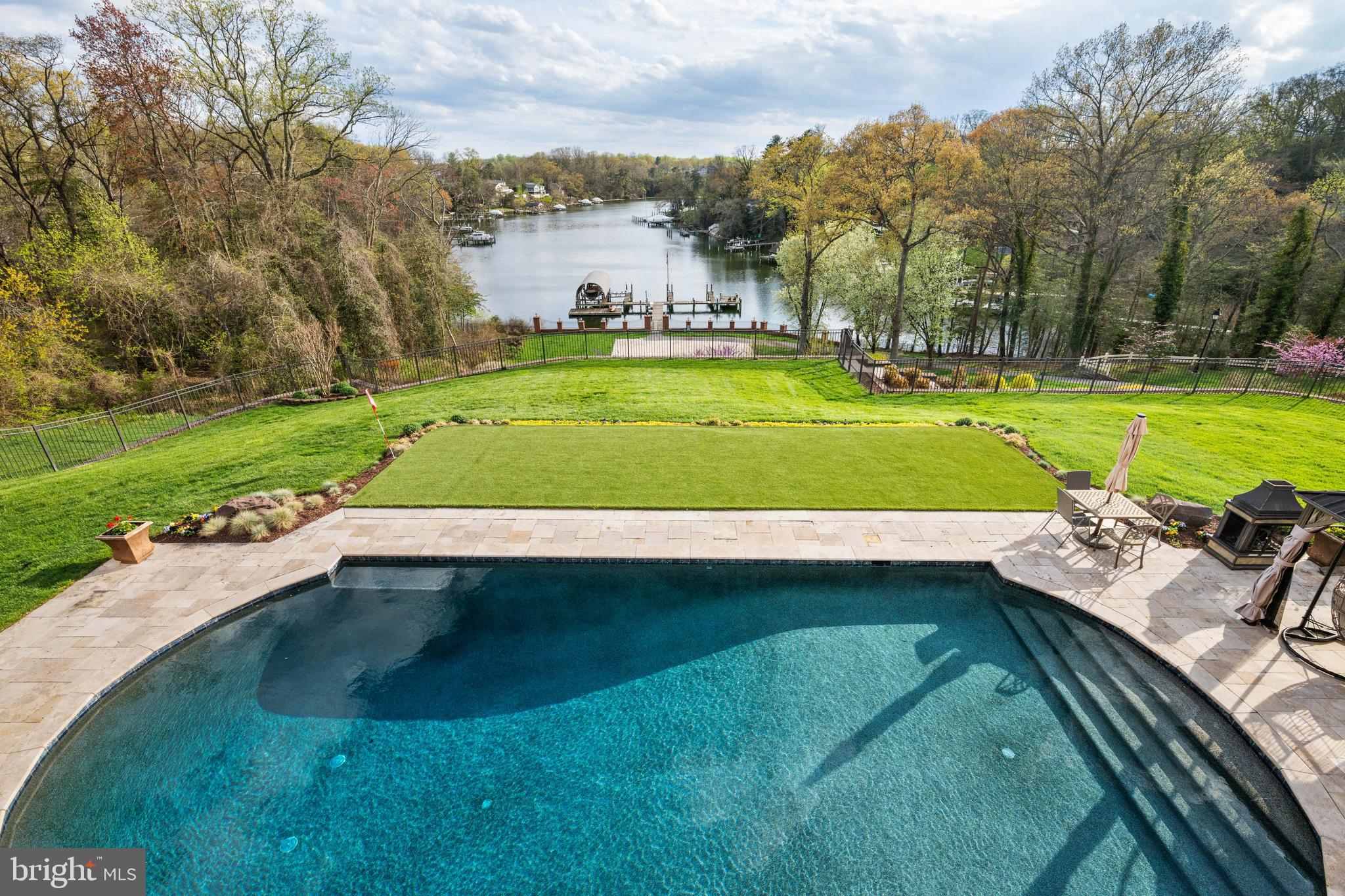 423 Benfield Road Severna Park, MD 21146 - Photo 31 of 50 Pool, putting green and Forked Creek