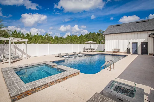 a backyard of a house