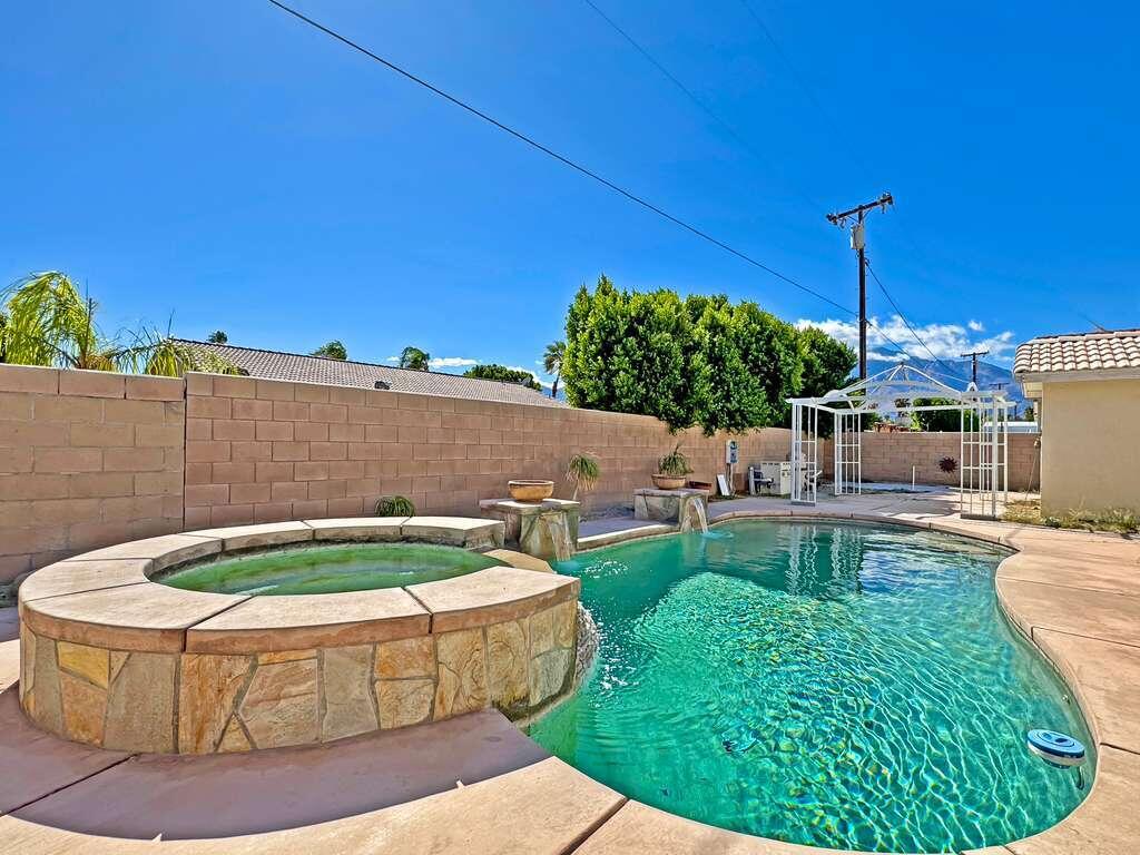 67755 Ontina Road Cathedral City, CA 92234 - Photo 27 of 30 a view of a swimming pool with a patio