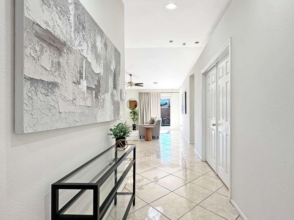 67755 Ontina Road Cathedral City, CA 92234 - Photo 5 of 30 a view of an entryway with wooden floor