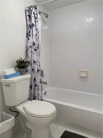 a bathroom with a toilet and a bathtub