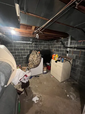 a view of storage and utility room