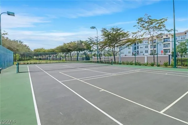 a view of a tennis court