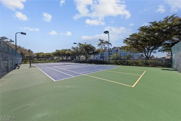 a view of a tennis court