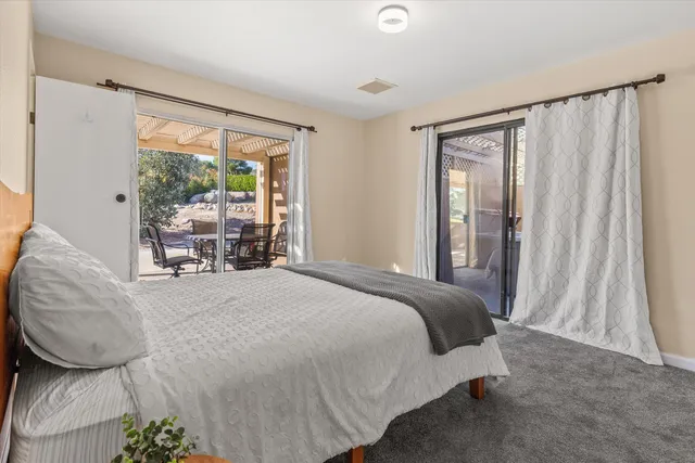 a view of a house with a ocean view