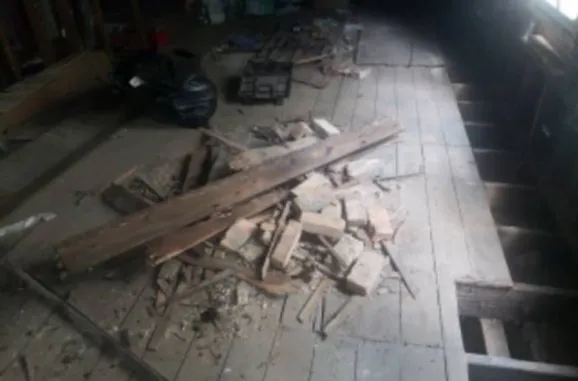 a view of water heater room