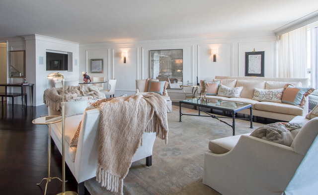 1630 Sheridan Road, Unit 4EF Wilmette, IL 60091 - Photo 2 of 25 a living room with furniture and a wooden floor