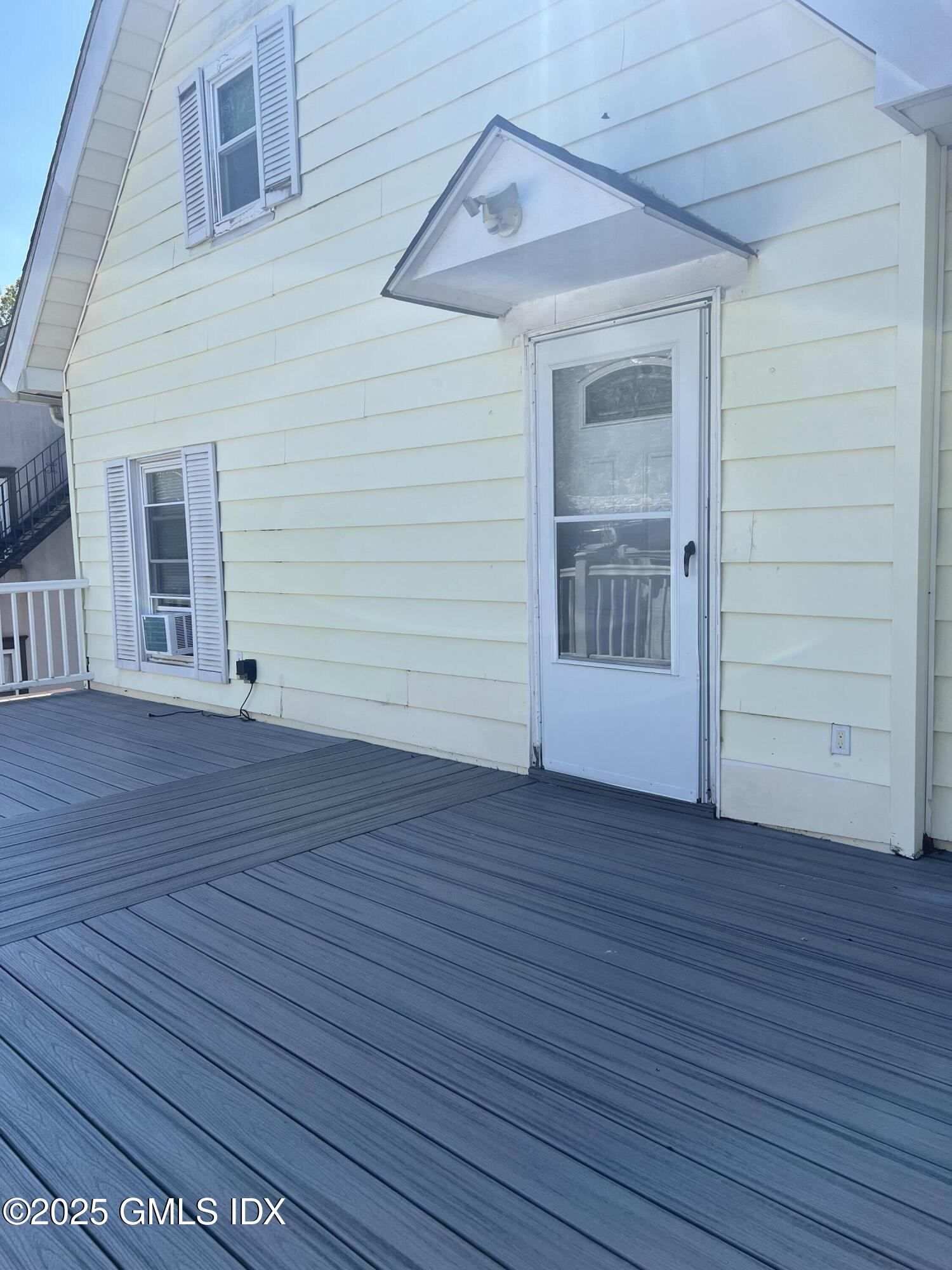 a view of front door of house
