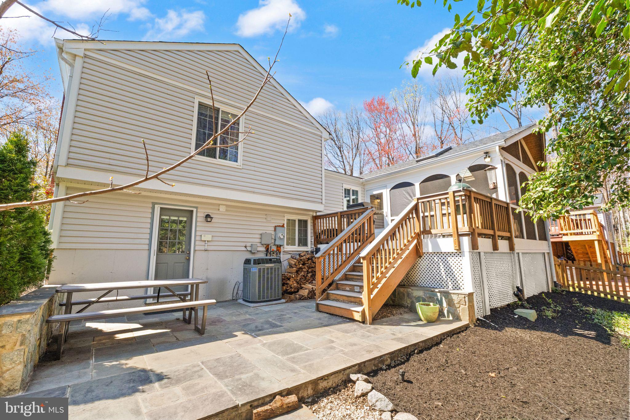 8282 Morning Dew Court Springfield, VA 22153 - Photo 49 of 63 a view of a house with wooden stairs