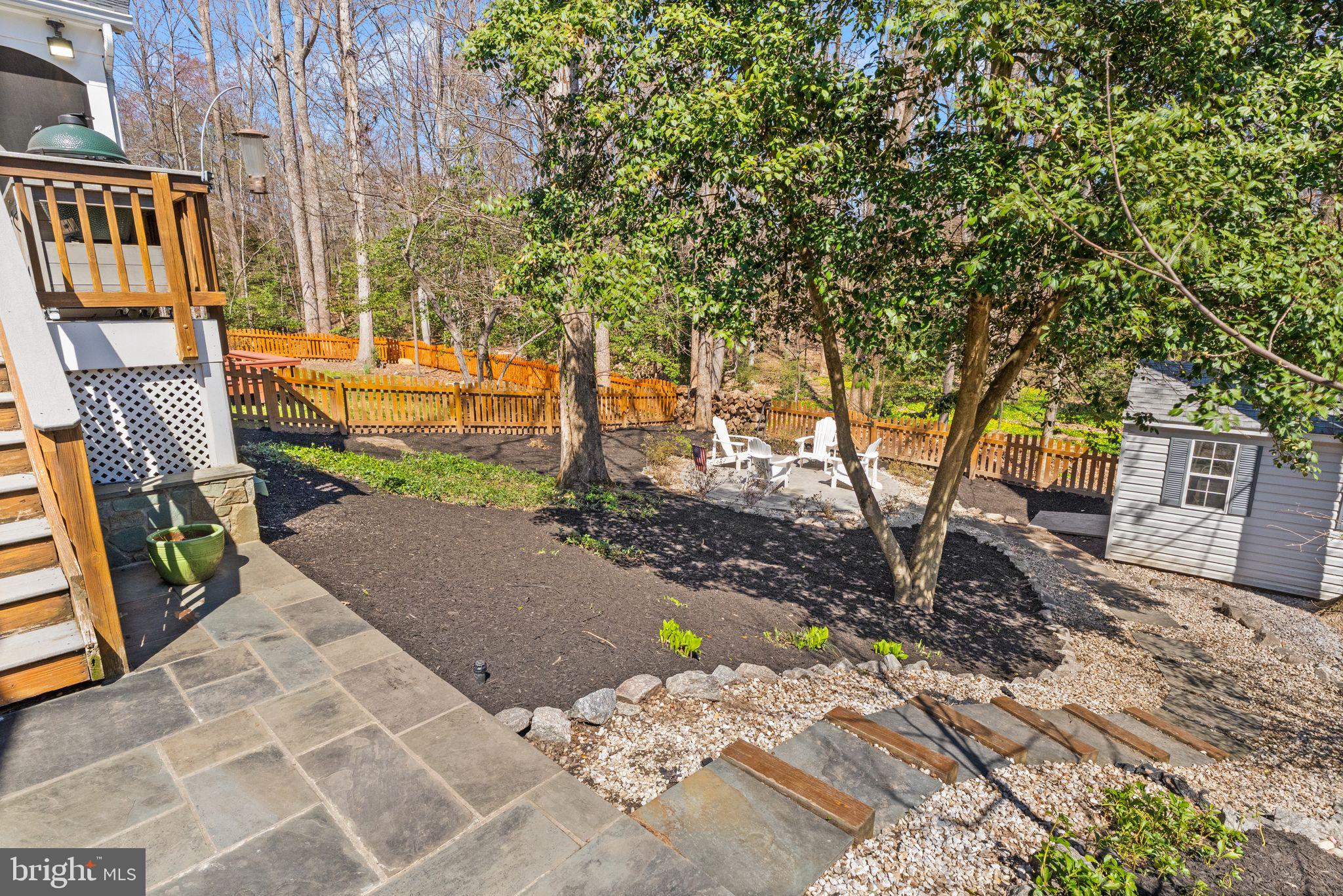 8282 Morning Dew Court Springfield, VA 22153 - Photo 51 of 63 a backyard of a house with table and chairs