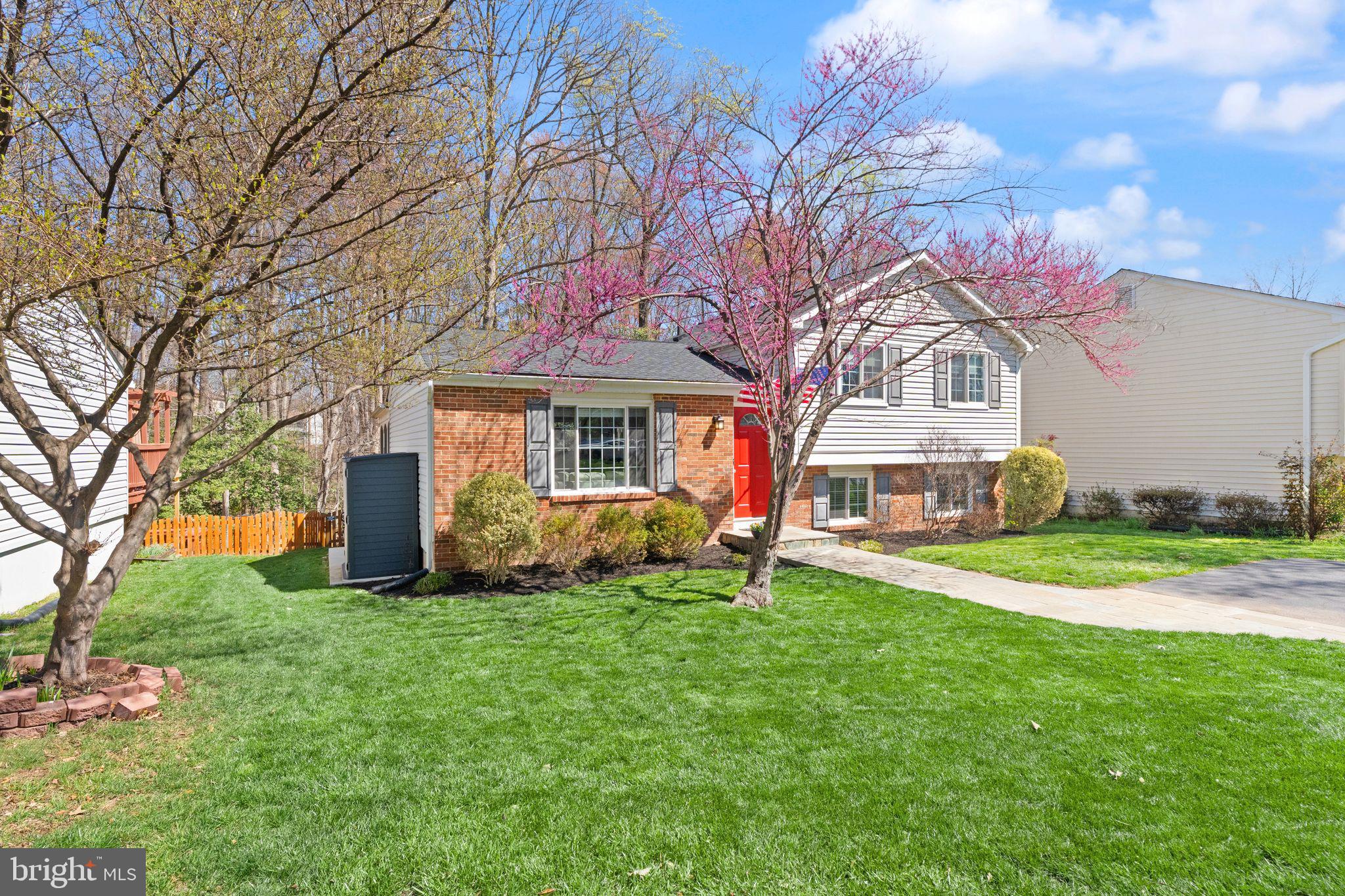 8282 Morning Dew Court Springfield, VA 22153 - Photo 7 of 63 a front view of a house with a yard and trees