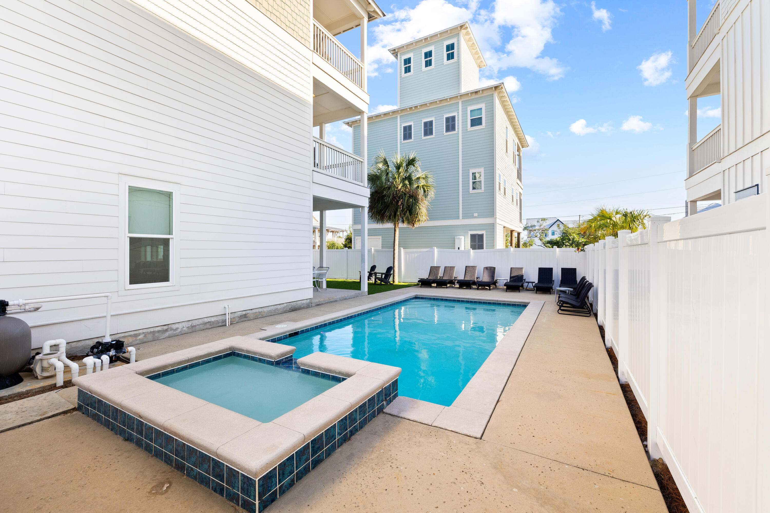 114 South Wall Street Inlet Beach, FL 32461 - Photo 28 of 62 a view of a house with pool table and chairs