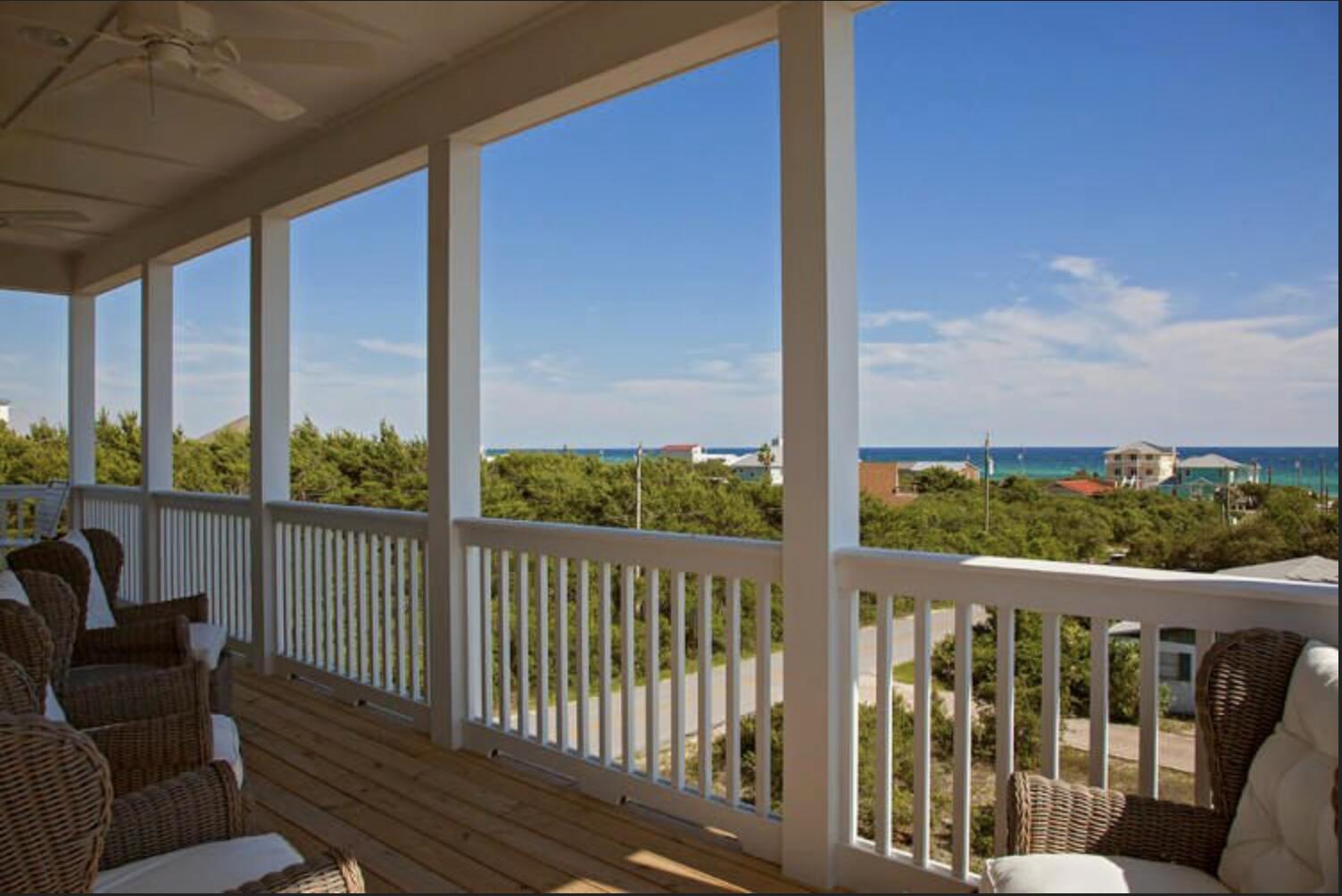 114 South Wall Street Inlet Beach, FL 32461 - Photo 55 of 62 a view of a balcony with furniture