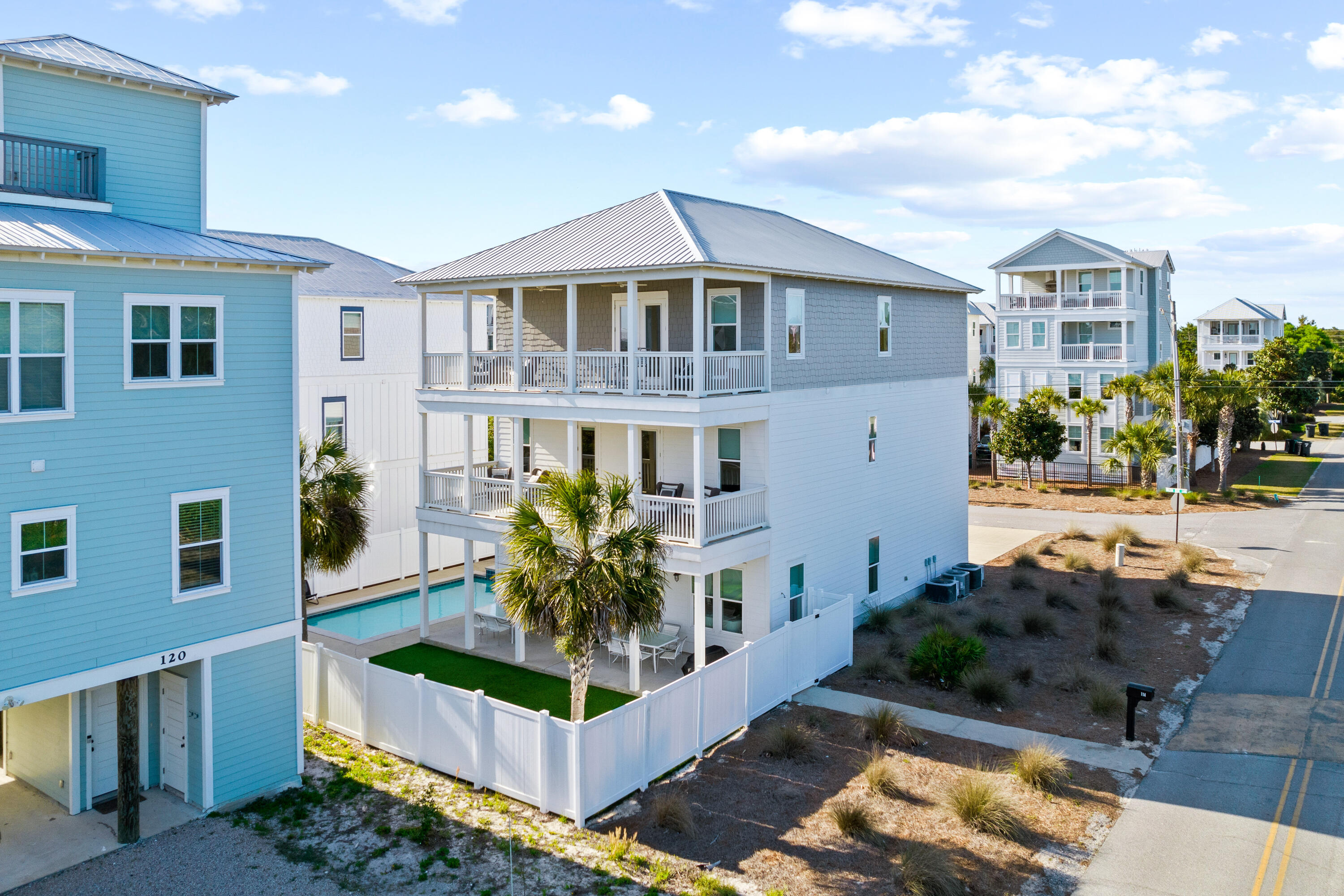 114 South Wall Street Inlet Beach, FL 32461 - Photo 6 of 62 a front view of a house with a yard