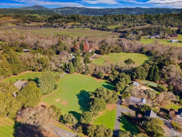 a view of lake and mountain
