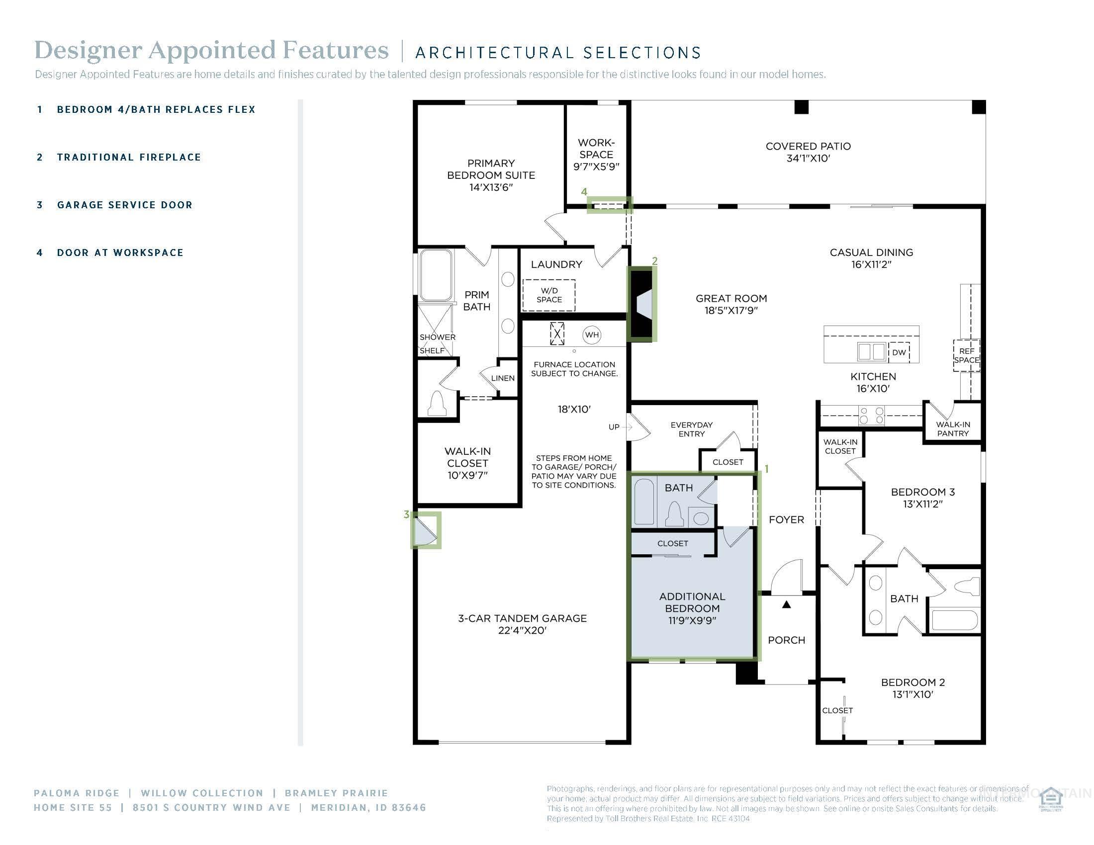 8501 South Country Wind Avenue Meridian, ID 83642 - Photo 38 of 38 Floor plan