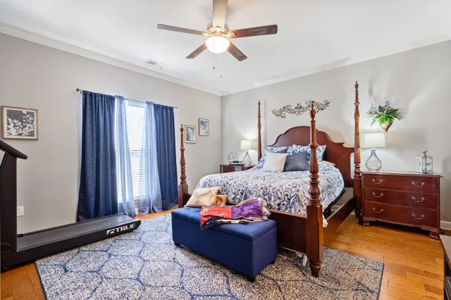 a bathroom with double sink and a mirror
