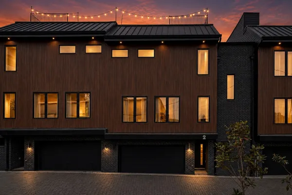 a front view of a house