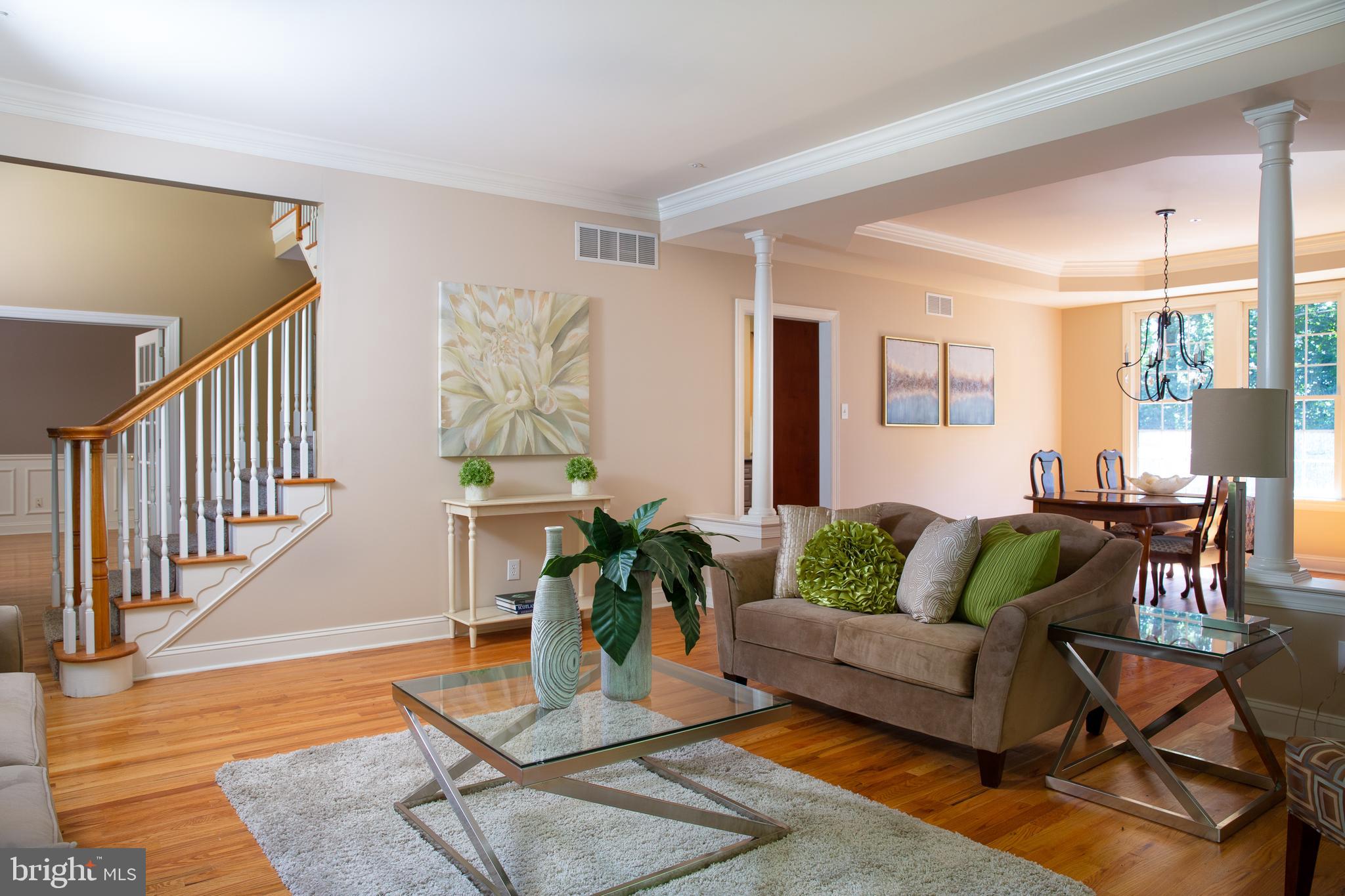 5708 Ridgeview Drive Doylestown, PA 18902 - Photo 6 of 37 Living Room looking toward Foyer & Office