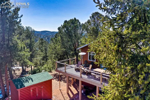 a view of city from balcony