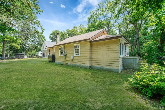 a view of a backyard with a garden