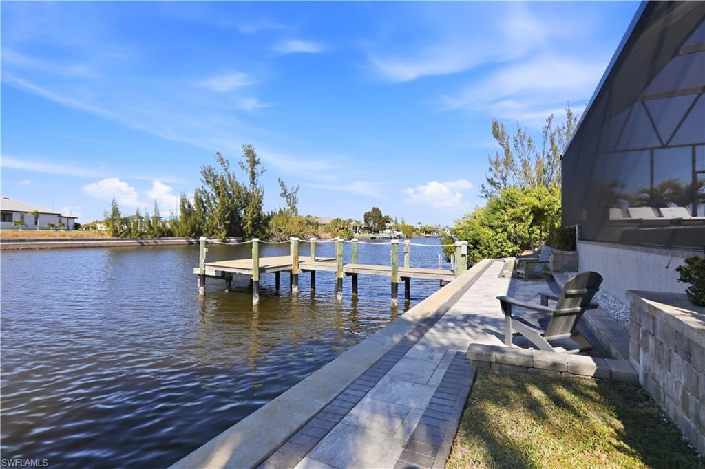 1616 Old Burnt Store Road North Cape Coral, FL 33993 - Photo 22 of 50 Dock area with a water view