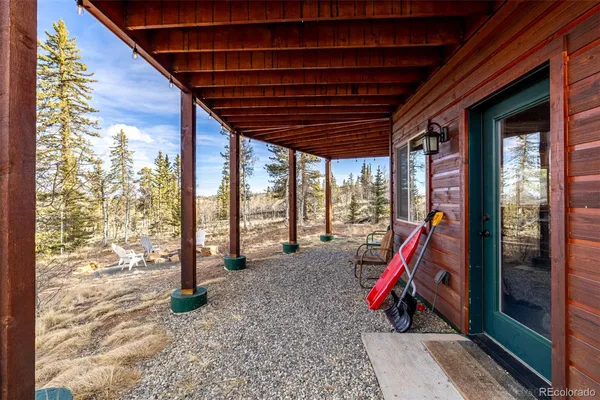 a view of yard with furniture