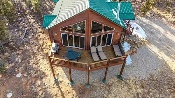 a view of a balcony with an outdoor space
