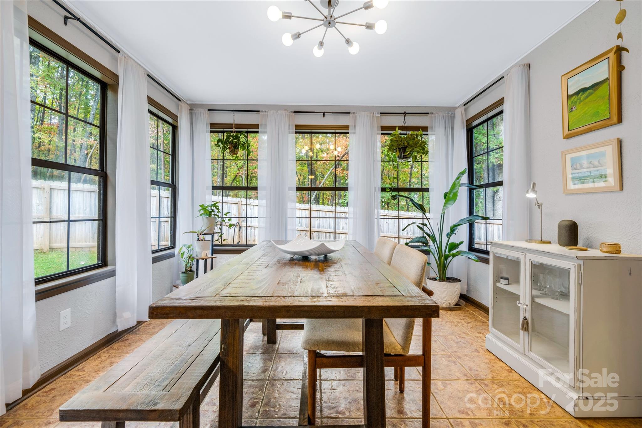 3124 Clark Loop Morganton, NC 28655 - Photo 13 of 48 a view of a dining room with furniture window and outside view