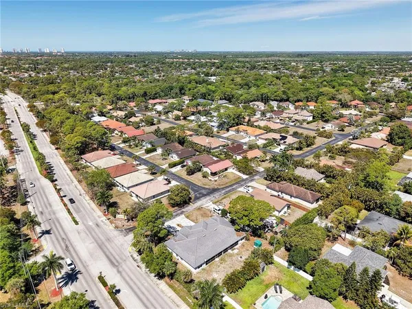 an aerial view of a city with lots of residential buildings